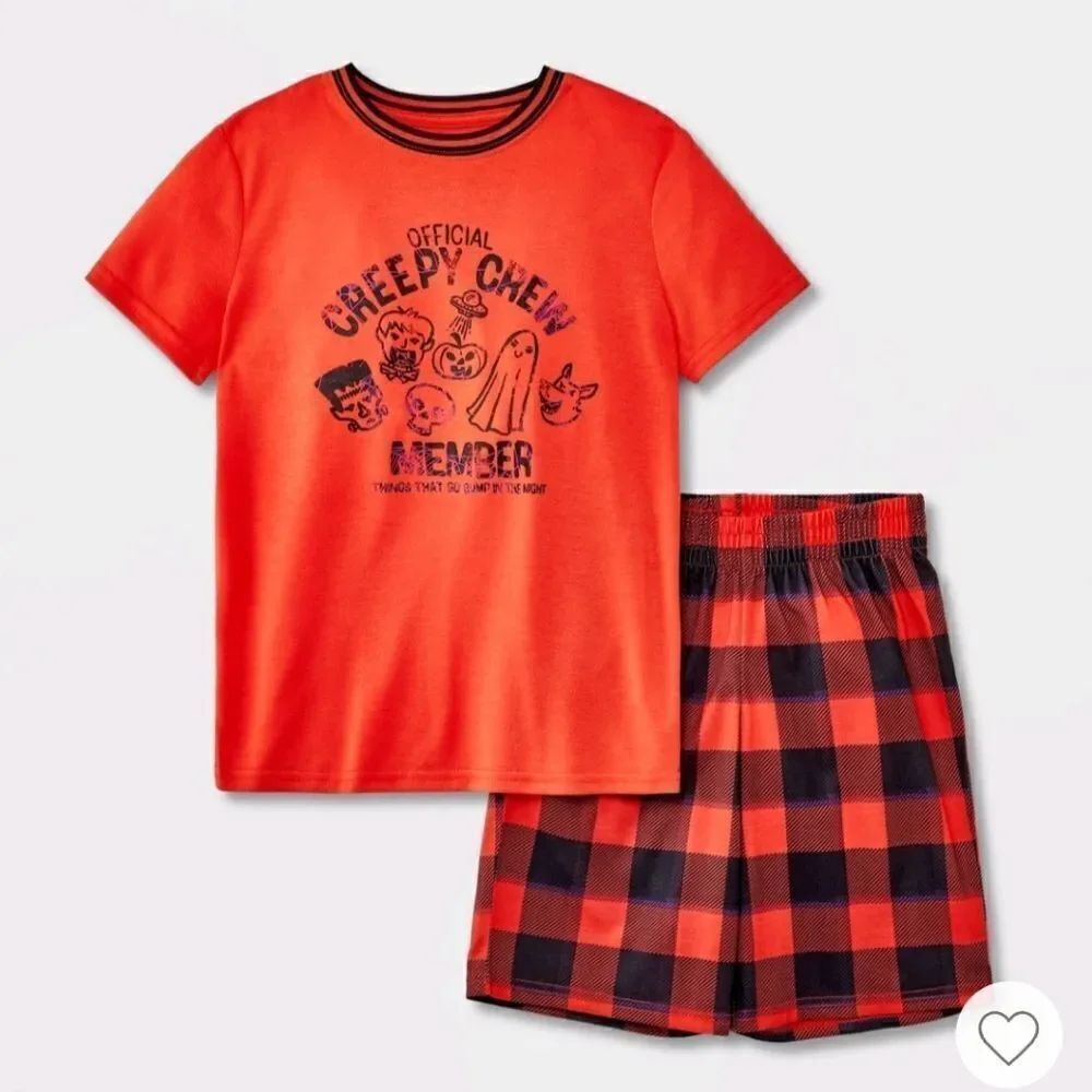 Nwt Boys' 2pc 'Monster' Halloween Pajama Set - Cat & Jack